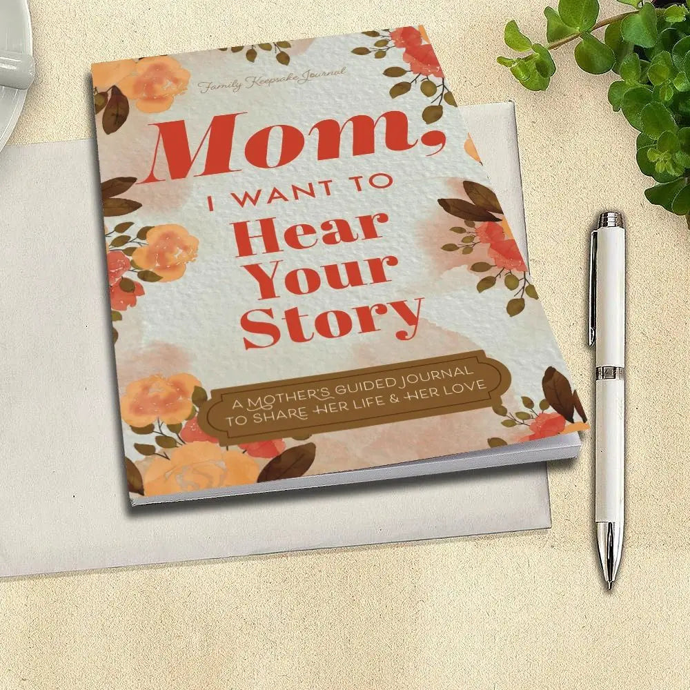 1PC Leather I Want Hear Your Story Notebook To Share Their Life I Want to Hear Your Story Journal Book Mom/Grandmomther/Grandpa