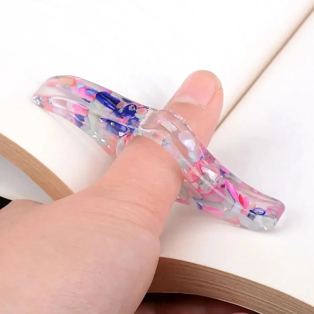 New Creative Plastic Thumb Bookmark Book Page Holder Book Clip Book Marker Support Convenient One Hand Reading for School Office